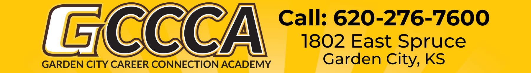 Garden City Career Connection Academy (GCCCA) header banner