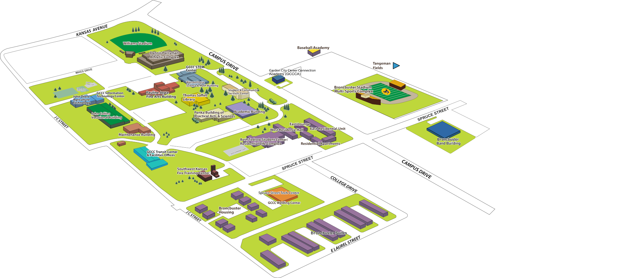 GCCC Campus Map